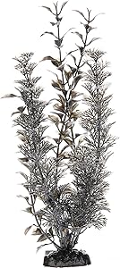 Imagitarium Black & White Background Plastic Aquarium Plant, Small