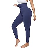 SHAPELLX Leggings for Women Tummy Control High Waisted Shapewear Leggings Non-See-Through Workout Compression Pants