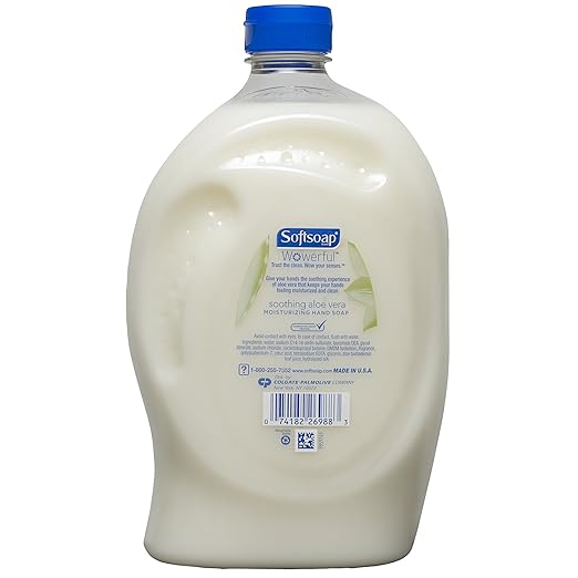 softsoap liquid hand soap refill with aloe