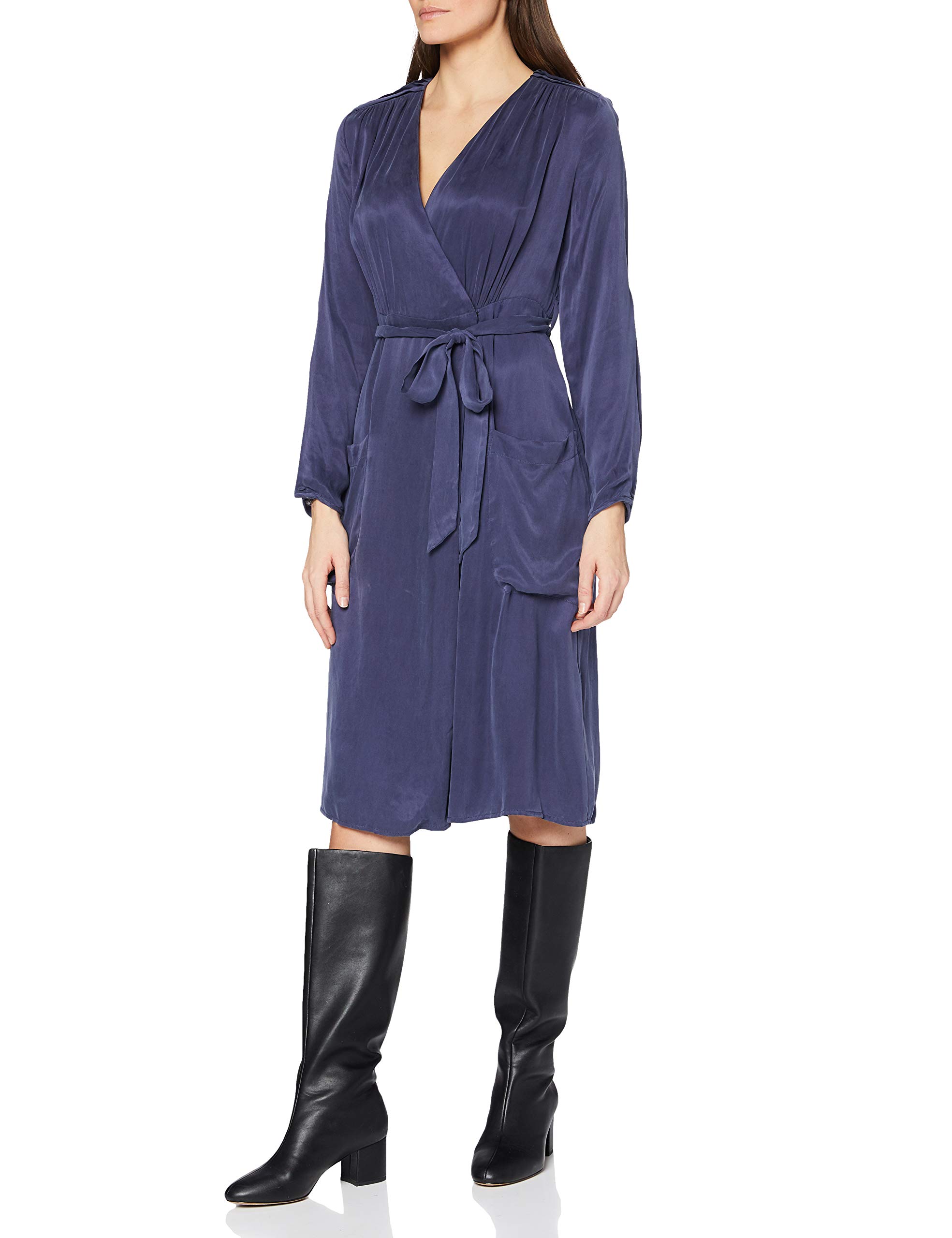 Intropia Women's Dress, Blue (Navy 204), 10