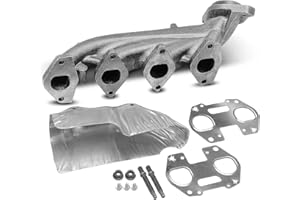 A-Premium Left Side [V8 5.4L] Engine Exhaust Manifold Kit W/Gaskets & Bolts & Studs & Nuts Fit for Ford F-150 2004-2010, Expedition 2005-2014 & Lincoln Navigator 2005-2014, Mark LT 2006-2008
