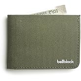 Bellblock Canvas Wallet for Men | with Sim, Mobile Pin & Hidden Extra Card Slots | Cotton Canvas | Pack of 1 (Olive Green)