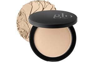 Glo Skin Beauty Pressed Base Powder Foundation Makeup (Natural Medium) - Flawless Coverage for a Radiant Natural, Second-Skin Finish