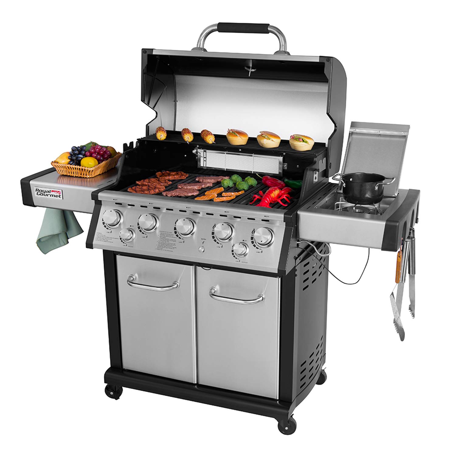 Royal Gourmet MG3000 3Burner Propane Gas Grill Stainless Steel