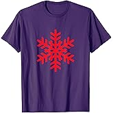 Red Snowflake T-Shirt T-Shirt