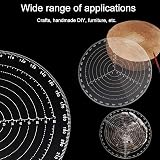 Lanfly 200MM Woodturning Center Finder Acrylic Circle Drawing Tool Woodworking view 5