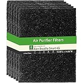 6 Pack Replacement Filter Compatible with Alen BreatheSmart 45i & Flex Air Purifier,Activated Carbon Flex Filter for Alen Air Purifiers Filters Replacement, Captures Dust,Odors
