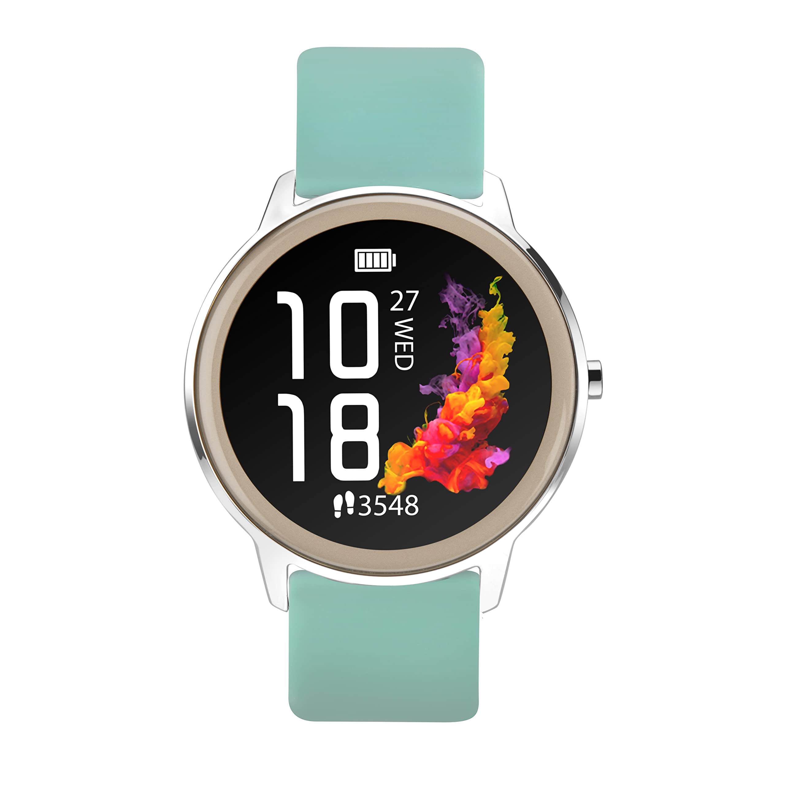 Sekonda Flex Womens 42mm Smart Watch with Heart Rate and Sleep Monitor, Daily Activity, Sports, Music, Weather & Message Functions, with Silicone Strap