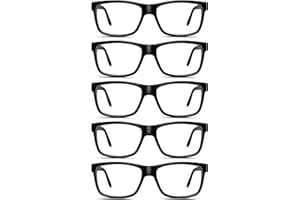 AIMISUV 5 Pack Reading Glasses for Women Men Blue Light Blocking - UV Filter Computer Readers,Anti Eyestrain Eyeglasses