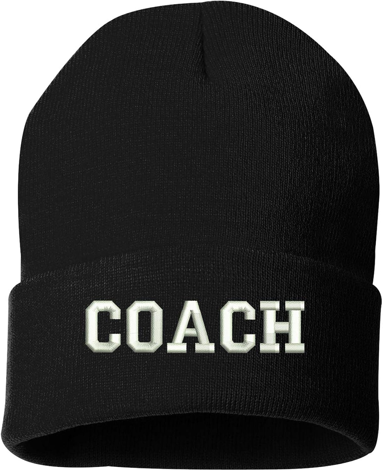 Coach Embroidered Beanie Cuffed Cap Unisex (Black) at Amazon Men’s Clothing store