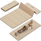 Foldable Yoga Mat,74"Lx32"Wx1/3"Thick,Folding Exercise Mat,Non-slip Wide Pilates Mats for Home Workout/Travel, Portable Yoga Mat Thick for Yoga/Pilates/Camping/Floor Exercises