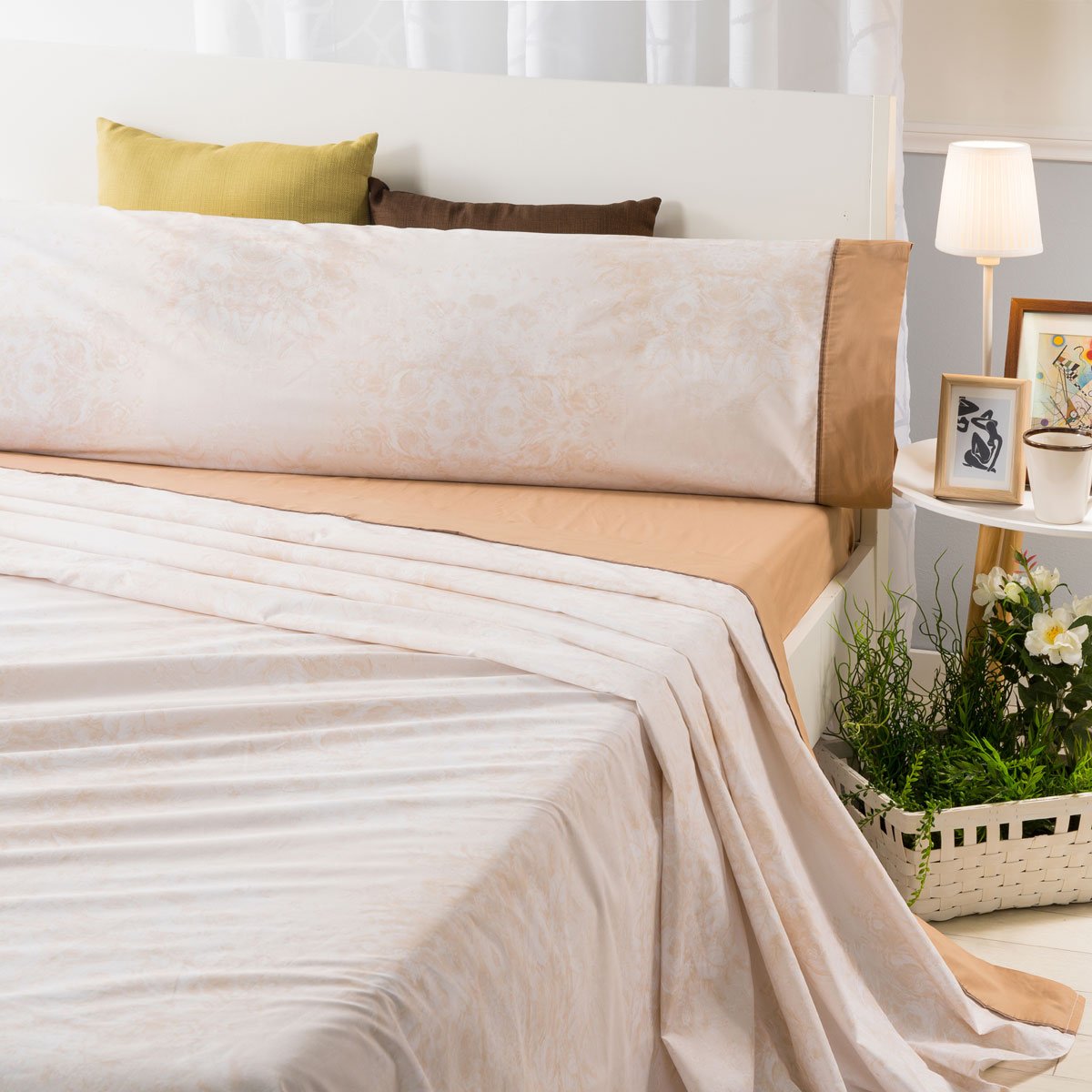 Sancarlos Bristol Sheets, cream, 105 cm