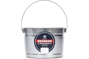 Behrens B325 Galvanized Steel Utility Pail, 2.5-Quart, Silver