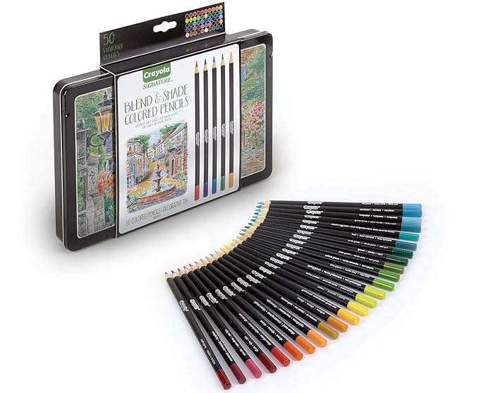 Buy Crayola 50 Ct Signature Blend & Shade Premium Colored Pencils