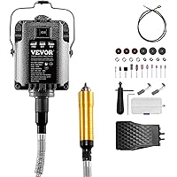 VEVOR Flex Shaft Grinder, 1200W 30,000RPM Electric Flex Shaft Rotary Tool Carver, Multi-Functional Hanging Grinding Machine w