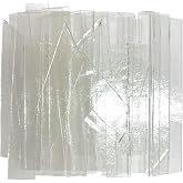 2 LB COE 96 Clear Glass Scraps Strips - System 96 Fusing Glass Scraps Strips
