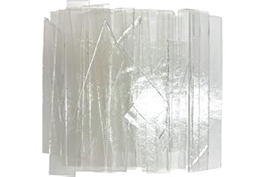 BINARI GLASS STUDIO 2 LB COE 96 Clear Glass Scraps Strips - System 96 Fusing Glass Scraps Strips
