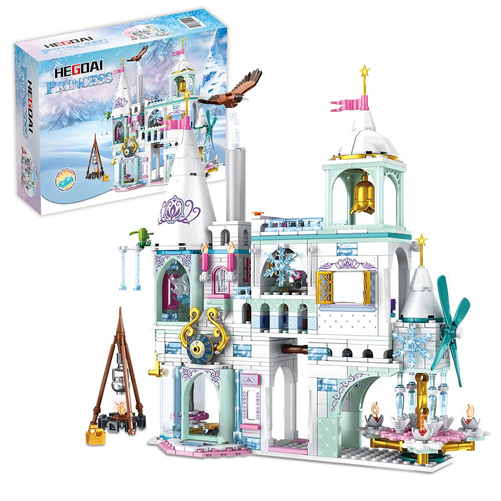 Photo 1 of HEGOAI Friends Winter Snow House Building Set, Princess Castle Building Toys, Ideal Gifts for Girls?725 Pieces Bricks