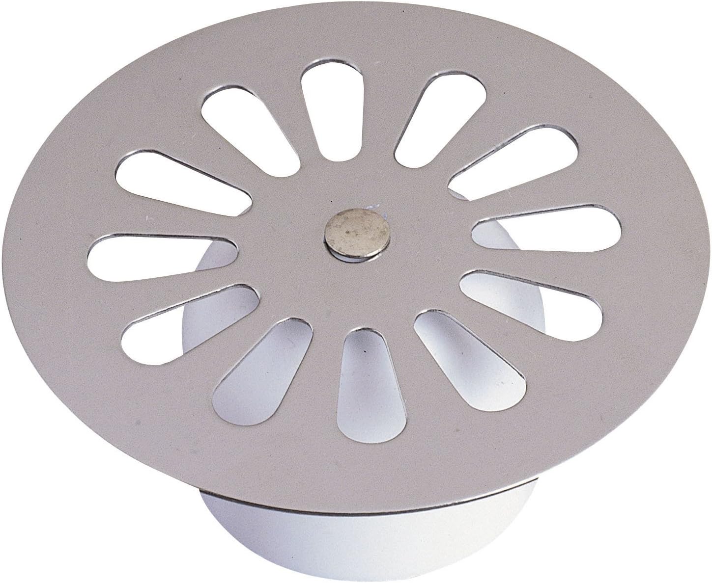 Wirquin 39235003 Daisy Bell Shower Grate Drain Cover, Diameter 85mm, Chrome