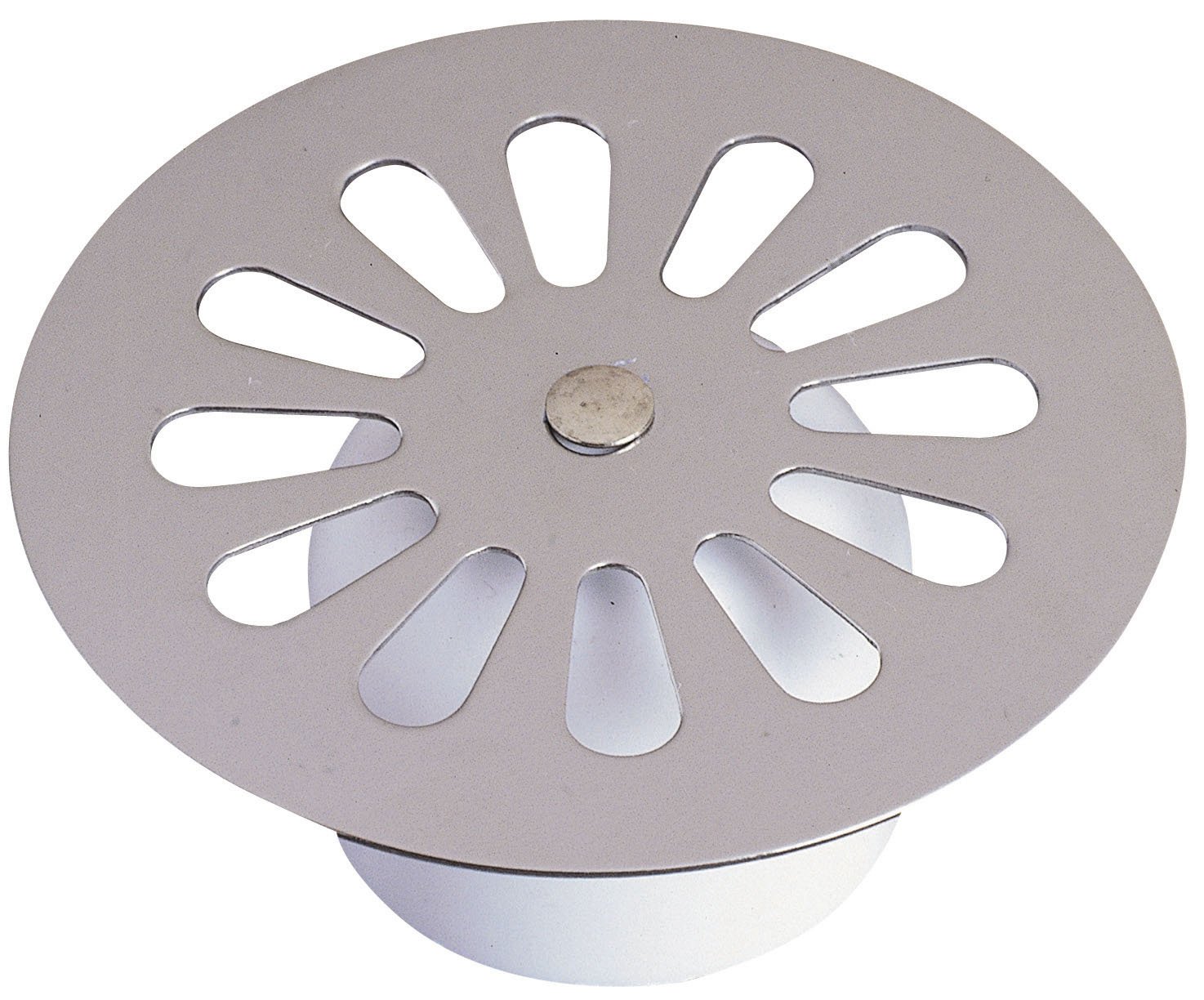 Wirquin 39235003 Daisy Bell Shower Grate Drain Cover, Diameter 85mm