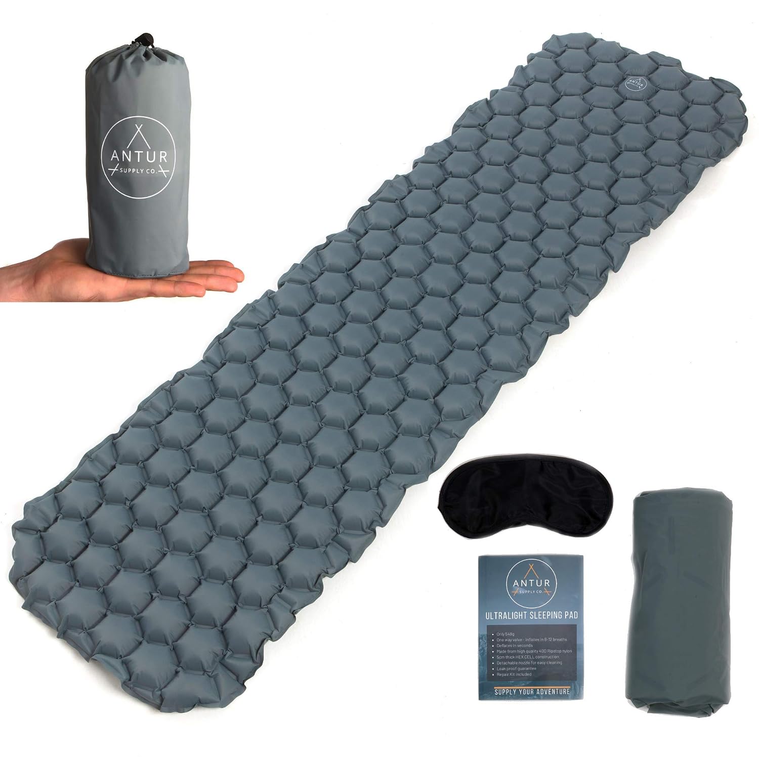 Antur Supply Co Sleeping Mat | Air Bed | Inflatable Camping Mattress