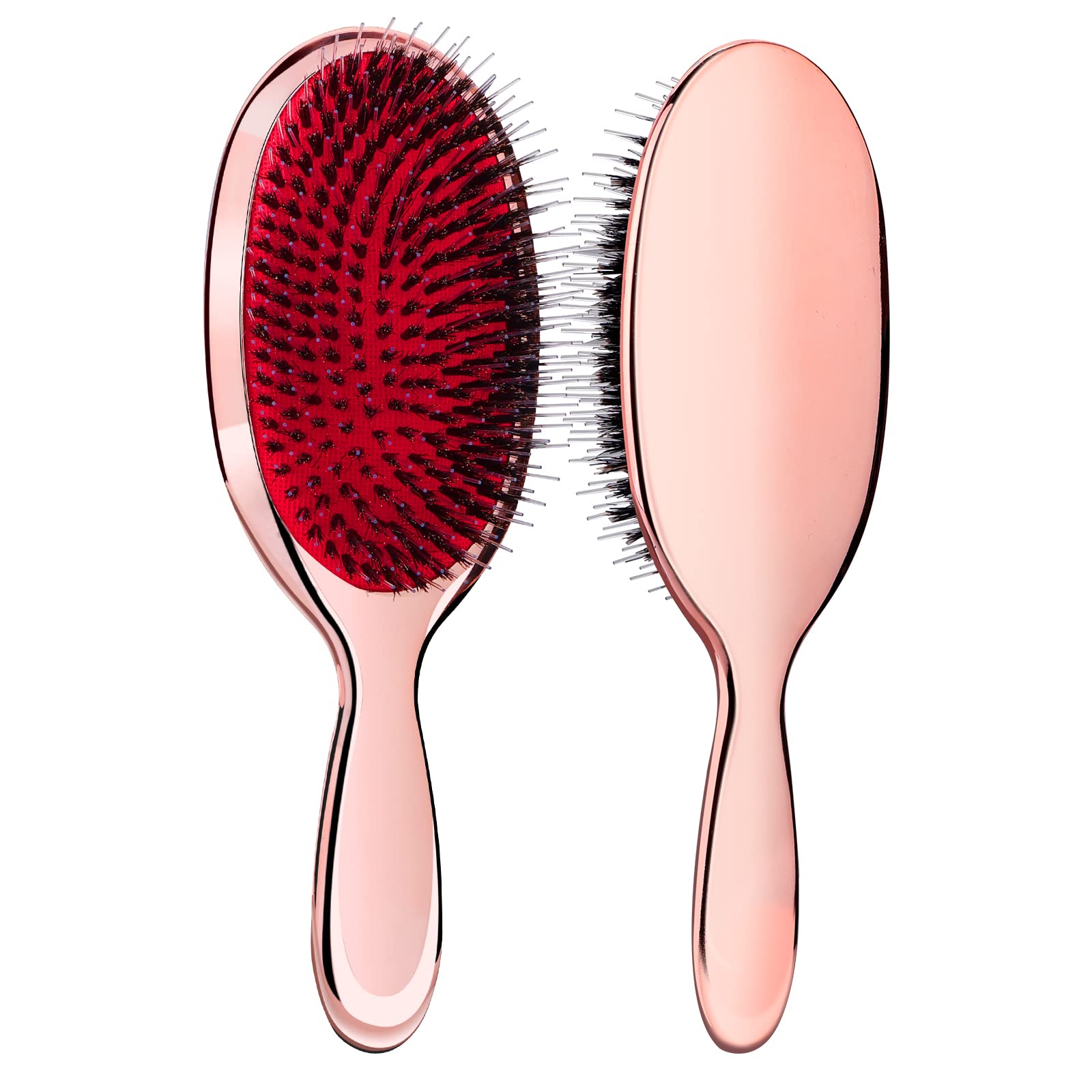 Sibba Anti-static Hair Brush Paddle Massage Detangle Natural Bristle Cushion Nylon Brush Comb for Women