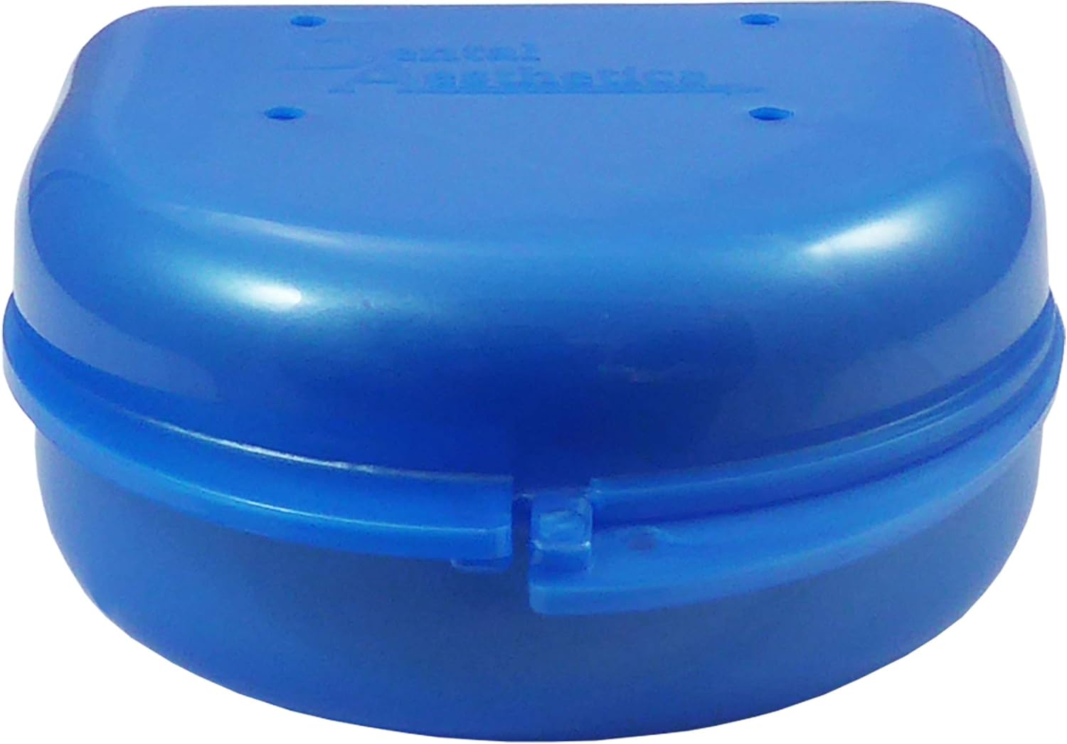 2 x Gum Shield Case - Mouthguard Box for Ortho Retainers Sports Dental Appliances, Dentures & More (Blue & Dark Grey) - Image 3