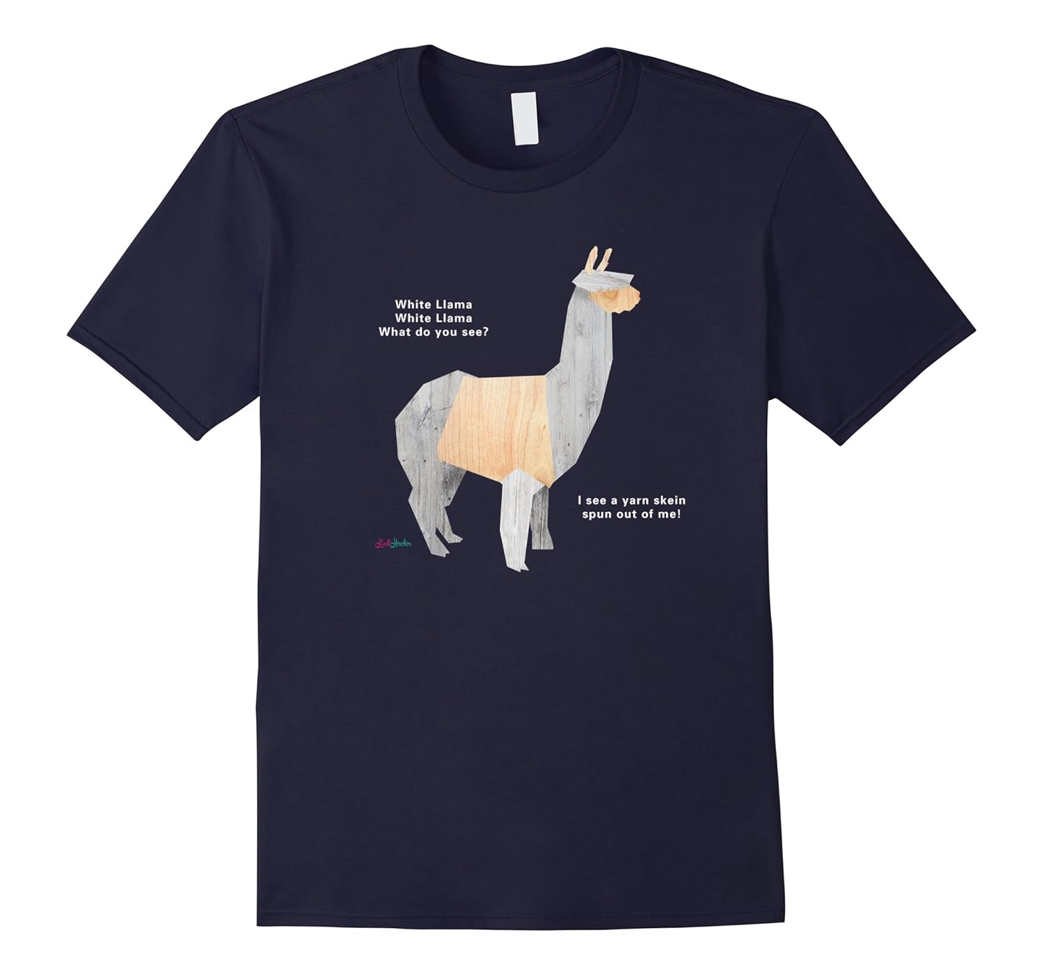 Knitting T-Shirts White Llama, White Llama, What Do You See?-ANZ