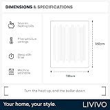 LIVIVO Electric Heated Blanket 160x130cm Ultra Soft Fleece 9 Heat Settings view 9