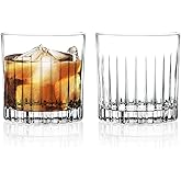 Barski Whiskey Glasses - Double Old Fashioned Rocks Glass - Set of 2 Lowball Tumbler - DOF Crystal Glass Tumblers - For Scotch - Bourbon - Water - Beverage - Drinking Glasses - 12 oz, Made in Europe