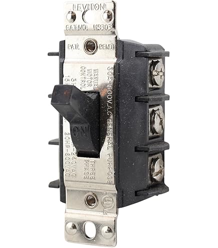 Leviton N1303-TDS 30 Amp 600V 3-Pole Toggle Motor Starter In Type 1 Enclosure - Industrial Grade