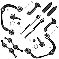 Detroit Axle - 2WD Front End 12pc Suspension Kit for 2009-2014 Ford F-150, 2007-2014 Expedition Lincoln Navigator, 2 Control Arms w/Ball Joints 2 Ball Joints 2 Sway Bars 4 Tie Rods 2 Boots Replacement