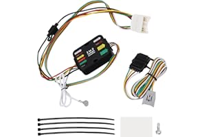 56480 Trailer Wiring Harness Compatible with Toyota Highlander 2020-2024, 4-Pin Flat 3 to 2 Taillight Converter Towing Hitch 