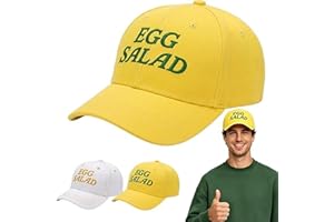 Egg Salad Hat Masters - Embroidered Golf Rope Cap, Funny Adjustable Dad Hat, Yellow Golfing Gift for Dads