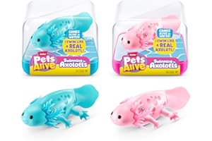 Pets Alive Robo Axolotl Swimming, Electronic Pet Toy (2 Pack) by ZURU