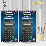 SOL Pocket Calculator 2 Pack 8-Digit 6.5x11.5 cm Lightweight view 7