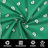 Aomig Bandana Head Scarf Men Women Paisley Print Multi Purpose Headwear Dark view 3