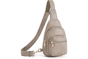 CLUCI Small Sling Bag for Women, Leather Crossbody Fanny Packs Trendy, Women's Chest Bag