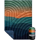 hotkoko Camping Blanket,Lightweight Puffy Printed Camping Blanket Packable Outdoor Blanket for Camping,Traveling, Stadium, Hiking, Picnics