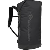 Sea to Summit Big River Dry Backpack w/Harness, 50 Liter, Jet Black | Ultradurable TPU-coated dry bag backpack with an adjustable harness delivers heavy-duty storage for river and touring trips