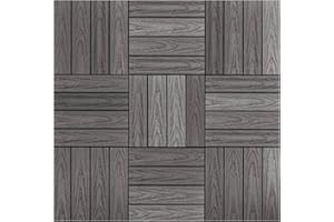 NewTechWood UltraShield Naturale 1 ft. x 1 ft. Quick Deck Outdoor Composite Deck Tile (10 sq. ft. Per Box) (10, Argentinian Silver Gray, 1 ft. x 1 ft)