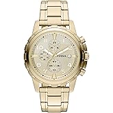 Fossil Men's Dean Quartz Stainless Steel Chronograph Watch
