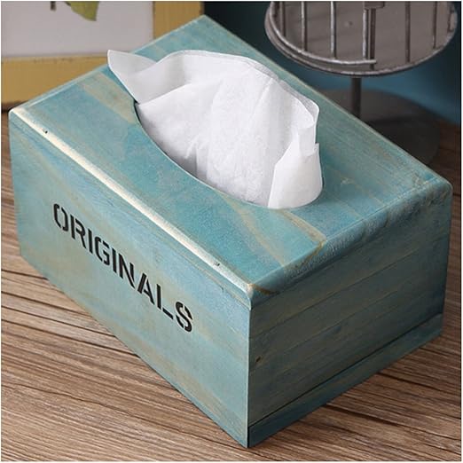 Desconocido Caja de Pañuelos de Papel Caja para Pañuelos de Color Azul: Amazon.es: Hogar