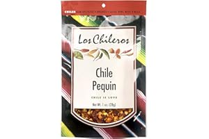 Los Chileros Chile Crushed Pequin, 1 Ounce (Pack of 12)