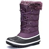mysoft Women's Waterproof Winter Boots, Warm Insulated Snow Boots for Outdoor