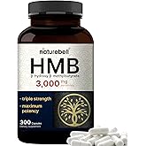 NatureBell HMB 3,000mg - 300 Capsules - Triple-Strength Supplement for Lean Muscle Mass Support - Aids Against Muscle Breakdown in Men & Women* - Non-GMO & Gluten-Free