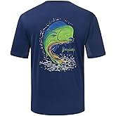 BASSDASH Men’s Graphic T-Shirts Short Sleeve Fishing Shirt UPF 50+ Moisture Wicking UV Sun Protection FS36M