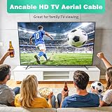 Ancable 1M TV Aerial Coaxial Cable Male to Male Gold Plated 75 Ohm RF Lead view 9