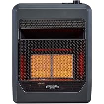Amazon.com: Bluegrass Living Propane Gas Vent Free Infrared Gas Space Heater  With Blower and Base Feet - 18,000 BTU, T-Stat Control - Model# B18TPIR-BB,  Black : Tools u0026 Home Improvement