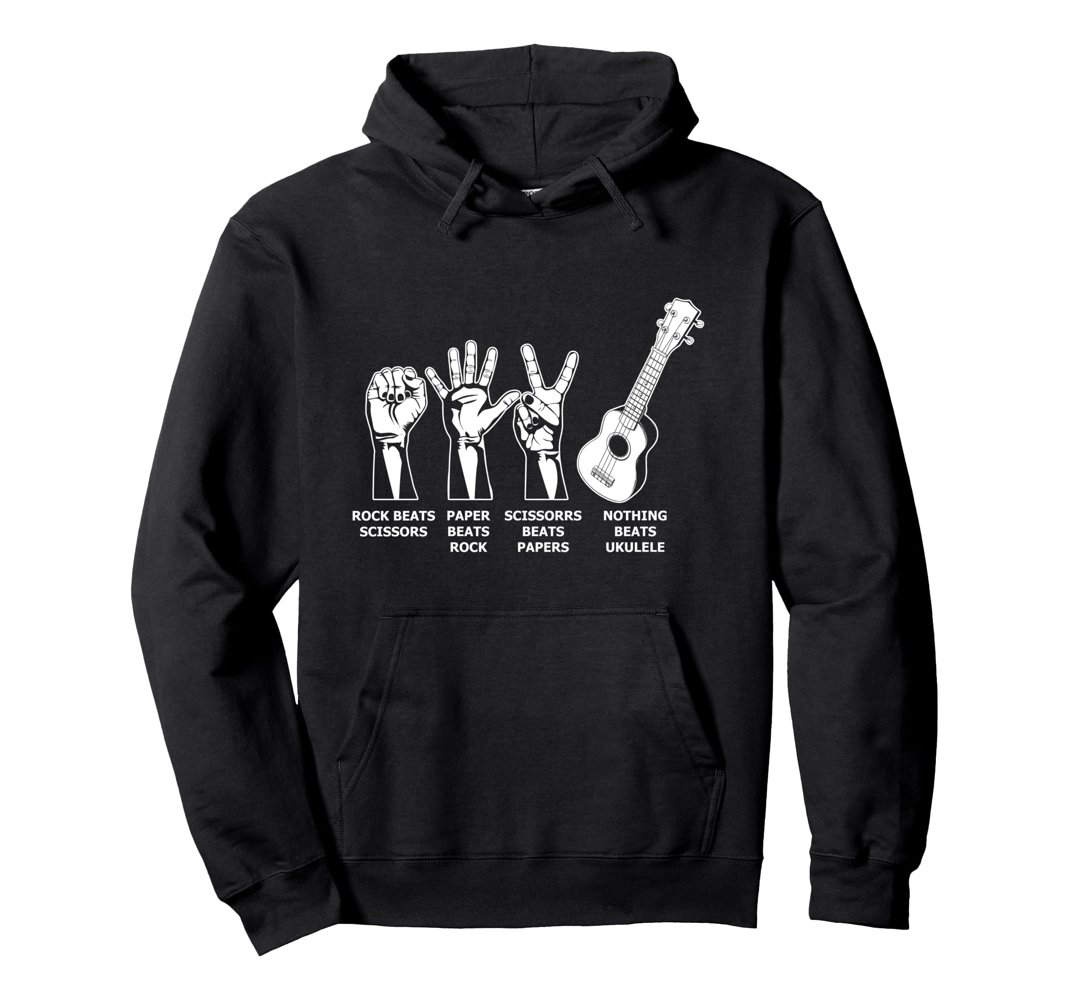 Nothin Beat Ukulele Musician Aloha Hawaii Acoustic Guitar Pullover Hoodie